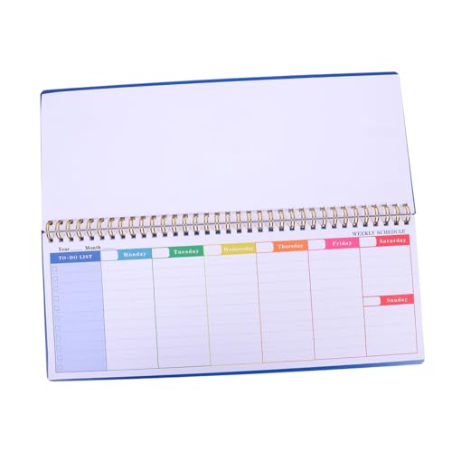 DOITOOL Wochenplaner Wöchentlicher Notizblock Wochenkalender Für Kühlschrank Wöchentlicher Gewohnheitstracker Schulplaner Taschenplaner Leerer Planer Essensplaner Zeitplaner Eisen Blue von DOITOOL