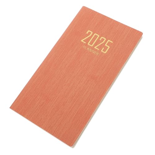 DOITOOL Zeitplan 2025 Datum dein täglich Notizbücher Notizbilder Planer Notizbuch Tagesplaner Notebook tragbarer akademischer Planer Multifunktions-Planer-Organizer Agenda Notebook Pu Rosa von DOITOOL