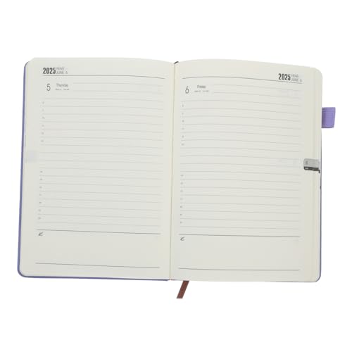 DOITOOL Zeitplan 2025 Notizbuch Notizblock Planerschule Arbeitstagebuch Multifunktions-planer-organizer Schuljahresplaner Wochenplaner Akademisch Tagesplaner Papier Violett von DOITOOL