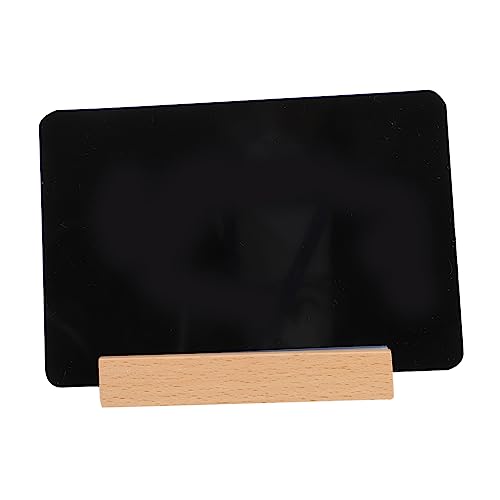 DOITOOL handgeschriebenes Preisschild Home-Schild Mini trocken abwischbare Schreibtafel Planke write board plank board plankboard Kreidetafel tavlit Anzeigetafel Tafel beachten Buche Black von DOITOOL