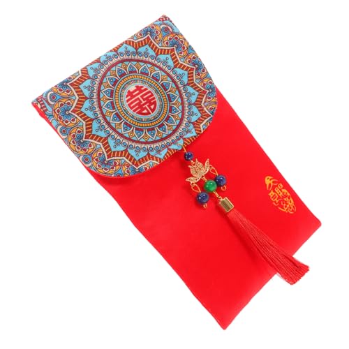 DOITOOL rote Umschlagtasche briefumschläge chinesische Glücksmünzentüten kleines rotes Päckchen Frühlingsmode-Umschläge Inhaber von Hochzeitsgeldern roter Umschlag Stoff DOITOOL rote Umschlagtasche briefumschläge chinesische Glücksmünzentüten kleines rotes Päckchen Frühlingsmode-Umschläge Inhaber von Hochzeitsgeldern roter Umschlag Stoff von DOITOOL