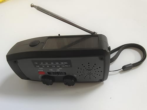 DOLUCKY selbstversorgter Kurbelradio, AM/FM Wetter- und Windrichtungsradio, mit 2000-mAh-Batterie, solarbetriebenes Notfallradio, mit LED-Taschenlampe, SOS-Alarm, kann Smartphones im Notfall Aufladen DOLUCKY selbstversorgter Kurbelradio, AM/FM Wetter- und Windrichtungsradio, mit 2000-mAh-Batterie, solarbetriebenes Notfallradio, mit LED-Taschenlampe, SOS-Alarm, kann Smartphones im Notfall Aufladen von DOLUCKY