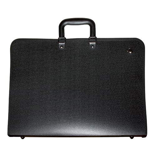 DOM CWR Zeichenmappe schwarz mit Reißverschluss + Schultergurt 37 x 48 x 3,8 cm für A3-Blätter von DOM