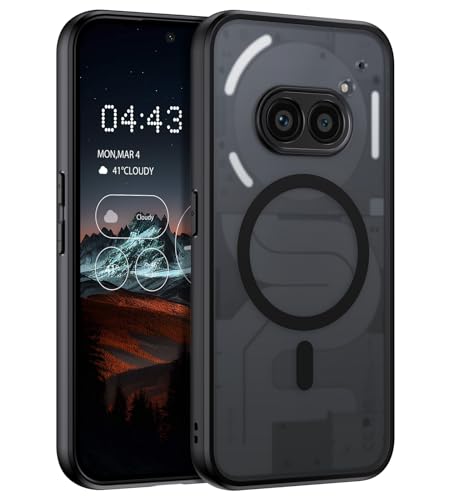 DOMAVER Nothing Phone (2a) Hülle, Handyhülle Nothing Phone (2a) Case Kompatible mit MagSafe, Matt Durchscheinend Material, Ultra Dünne Rundumschutz Magnetisch Schutzhülle, Schwarz DOMAVER Nothing Phone (2a) Hülle, Handyhülle Nothing Phone (2a) Case Kompatible mit MagSafe, Matt Durchscheinend Material, Ultra Dünne Rundumschutz Magnetisch Schutzhülle, Schwarz von DOMAVER