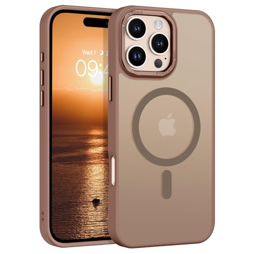 DOMAVER Hülle für iPhone 16 Pro Kompatible mit Mag Safe, Handyhülle iPhone 16 Pro 6.3''Case, Matt Transparente Material, Ultra Dünne Rundumschutz Magnetisch Schutzhülle, Bronze DOMAVER Hülle für iPhone 16 Pro Kompatible mit Mag Safe, Handyhülle iPhone 16 Pro 6.3''Case, Matt Transparente Material, Ultra Dünne Rundumschutz Magnetisch Schutzhülle, Bronze von DOMAVER