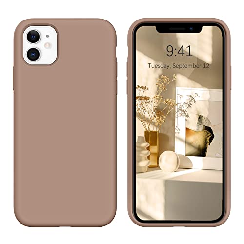 DOMAVER iPhone 11 Hülle Liquid Silikon, Handyhülle iPhone 11 Case Ultra Dünne Rundumschutz mit Weichem Microfiber-Innenfutter Stoßfeste Kratzfest Schutzhülle für iPhone 11 6.1", Braun DOMAVER iPhone 11 Hülle Liquid Silikon, Handyhülle iPhone 11 Case Ultra Dünne Rundumschutz mit Weichem Microfiber-Innenfutter Stoßfeste Kratzfest Schutzhülle für iPhone 11 6.1", Braun von DOMAVER