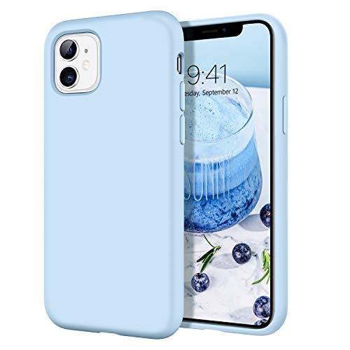 DOMAVER iPhone 11 Hülle Silikon iPhone 11 Handyhüllen Damen Herren Gel Gummi Mikrofaser Futter Kissen Textur Cover Stoßfest Schutz, Hellblau DOMAVER iPhone 11 Hülle Silikon iPhone 11 Handyhüllen Damen Herren Gel Gummi Mikrofaser Futter Kissen Textur Cover Stoßfest Schutz, Hellblau von DOMAVER