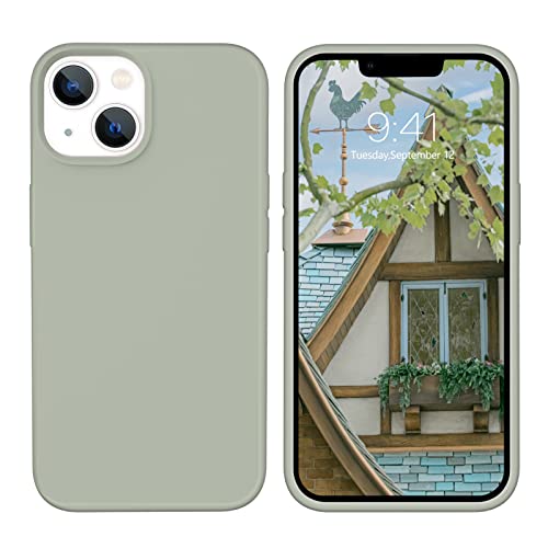 DOMAVER Liquid Silikon Hülle für iPhone 13, Handyhülle iPhone 13 Case Ultra Dünne Rundumschutz Weichem Gel Matte Kratzfest Stoßfeste Schutzhülle für iPhone 13 6.1", kupfergrün DOMAVER Liquid Silikon Hülle für iPhone 13, Handyhülle iPhone 13 Case Ultra Dünne Rundumschutz Weichem Gel Matte Kratzfest Stoßfeste Schutzhülle für iPhone 13 6.1", kupfergrün von DOMAVER
