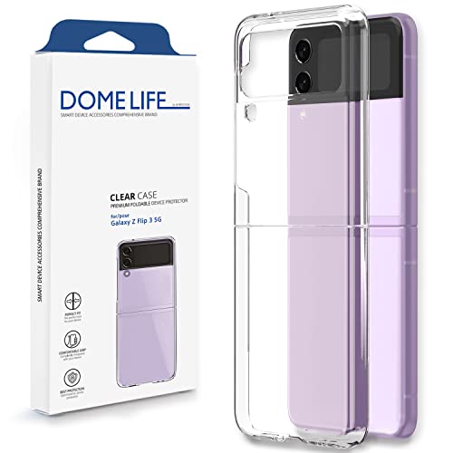 DOME GLASS Whitestone Crystal Clear Hülle für Samsung Galaxy Z Flip 3 2021, Premium Schutz mit Anti-Vergilbungs-Technologie, Slim & Ultimate Fit Hard Protective Phone Cover DOME GLASS Whitestone Crystal Clear Hülle für Samsung Galaxy Z Flip 3 2021, Premium Schutz mit Anti-Vergilbungs-Technologie, Slim & Ultimate Fit Hard Protective Phone Cover von DOME GLASS