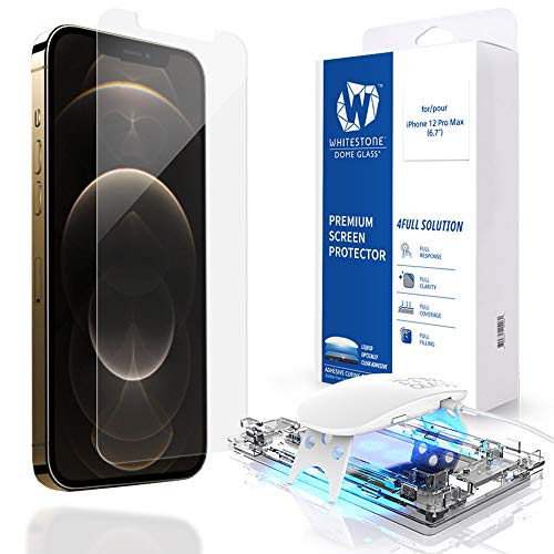 Dome Glas Display Schutzglas für iPhone 12 Pro Max (6,7"), gehärtet Glas, mit flüssiger Dispersionstechnologie von DOME GLASS