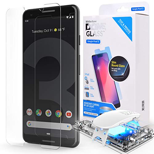 Dome Glass Pixel 3 Panzerglas Displayschutzfolie für Google Pixel 3, Panzerglasfolie [Flüssigdispergiertechnik] 9H Härte, Anti-Kratzen, Anti-Öl, Anti-Bläschen, Einfaches Installationskit von DOME GLASS