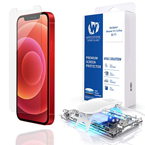 Kuppelglas-Displayschutzfolie für iPhone 12/12 Pro (6,1"), gehärtetes Glas mit Flüssigdispersionstechnologie, einfach installieren – 1 Stück von DOME GLASS