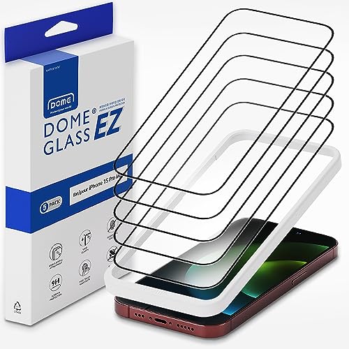 Whitestone DOME EZ Displayschutzfolie aus gehärtetem Glas für iPhone 15 ProMax, einfache Installation, 2 Stück Whitestone DOME EZ Displayschutzfolie aus gehärtetem Glas für iPhone 15 ProMax, einfache Installation, 2 Stück von DOME GLASS