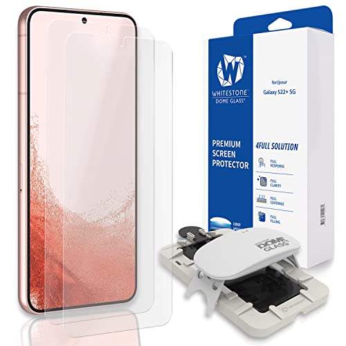 Whitestone Dome-Glas-Displayschutzfolie für Samsung Galaxy S22 Plus mit Flüssigdispersion, 2 Stück Whitestone Dome-Glas-Displayschutzfolie für Samsung Galaxy S22 Plus mit Flüssigdispersion, 2 Stück von DOME GLASS