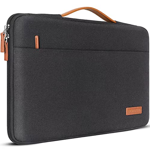 DOMISO 12.5 Zoll Wasserdicht Laptop Tasche Sleeve Case Notebook Hülle Schutzhülle für 13" MacBook Pro Retina/13 Macbook Air Retina 2018/12.9" iPad Pro 2016 2017/13.5" Surface Laptop 2,Schwarz von DOMISO