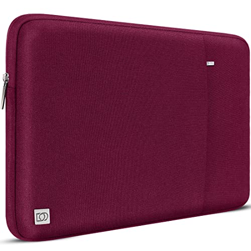 DOMISO 13.3 Zoll Wasserdicht Laptop Sleeve Case Laptophülle Notebook Hülle Tasche für 13" 13.5" Surface Book 2/MacBook Air/13.3" Samsung Notebook 9 Pro/HP EliteBook 840 G5/Huawei MateBook D,Weinrot von DOMISO