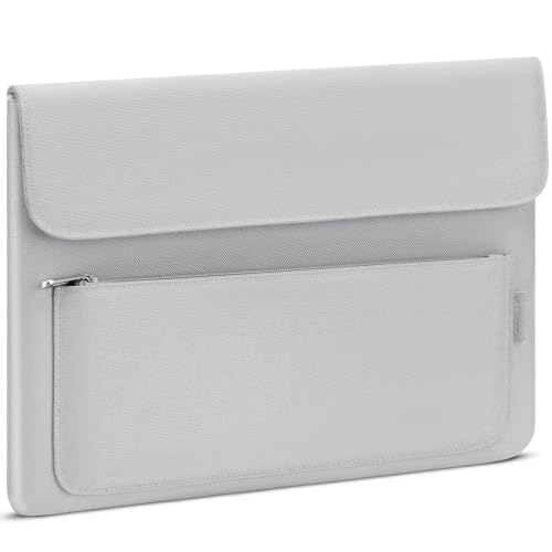 DOMISO 14 Zoll Laptop Hülle Tasche Wasserdicht Laptophülle Laptoptasche Sleeve Schutzhülle Mit kleinen Taschen für MacBook, HP, Dell,Asus Notebook,Grau von DOMISO