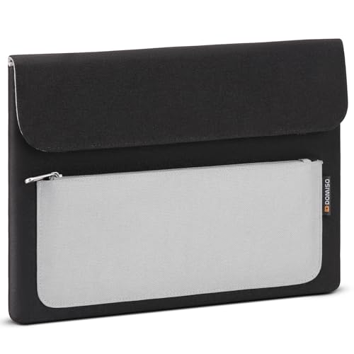 DOMISO 14 Zoll Laptop Hülle Tasche Wasserdicht Laptophülle Laptoptasche Sleeve Schutzhülle Mit kleinen Taschen für MacBook, HP, Dell,Asus Notebook,Schwarz von DOMISO