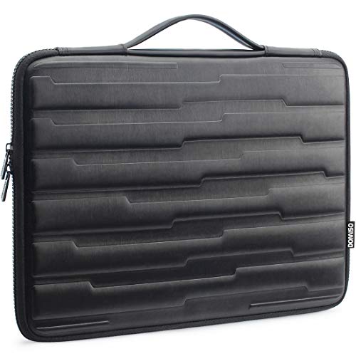 DOMISO 14 Zoll Stoßfestes Laptop Sleeve Hülle Tasche mit Handle Schutzhülle kompatibel mit 14" Lenovo ThinkPad A485 / HP ProBook 640 G4/645 G4 / Dell New 5481/14" Swift 3, Schwarz von DOMISO