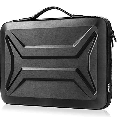 DOMISO 14 Zoll Wasserdicht Laptop Hülle Notebook Tasche Stoßfest Schutzhülle mit Griff für 14" Acer Aspire 1 Swift 3 / HP Stream 14 Pavilion 14 / Lenovo ThinkPad E480 Yoga 920 / Asus/MSI, Schwarz von DOMISO