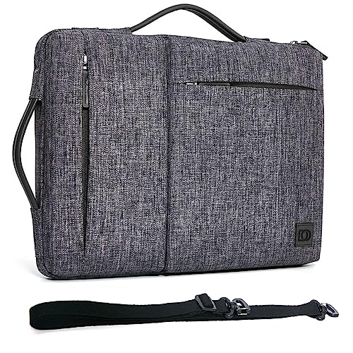 DOMISO 15,6 Zoll Wasserdicht Laptop Tasche Sleeve Case Notebook Hülle Schutzhülle für 15,6" Lenovo Yoga 720 IdeaPad S510 ThinkPad E575 T580/Lenovo Flex 4 5/ASUS ROG Zephyrus S GX531/HP 15, Grau von DOMISO