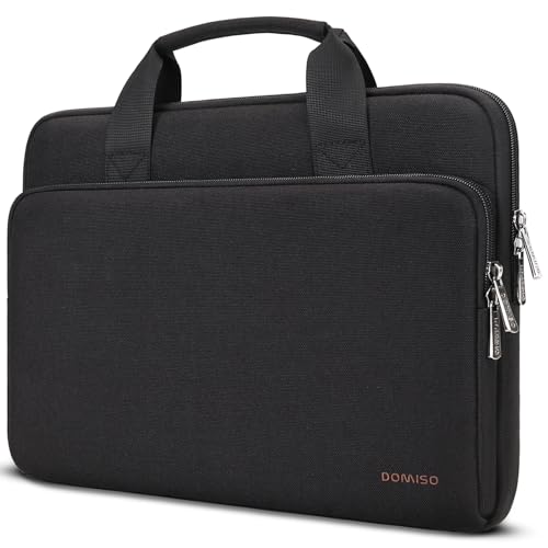 DOMISO 15.6 Zoll Wasserdicht Laptop Tasche Sleeve Case Notebook Hülle Schutzhülle für Yoga 720 IdeaPad S510 320 ThinkPad T570 E575/HP Envy Pavilion/Dell XPS 15,Schwarz von DOMISO