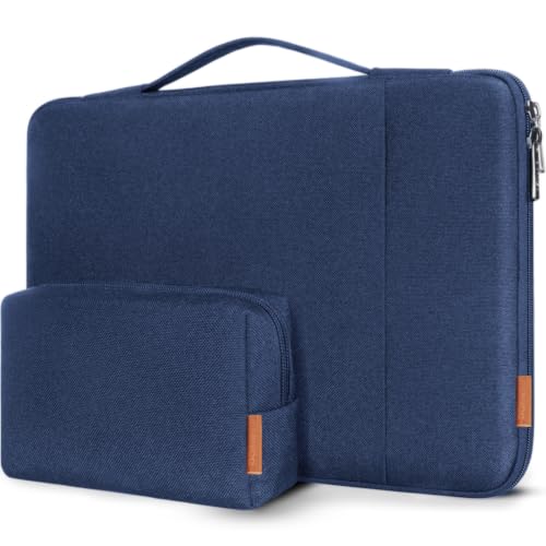 DOMISO 16 Zoll Laptop Tasche Hülle Notebook Case Schutzhülle Wasserdicht Laptophülle Stoßfest Laptop Sleeve für 16" Dell/HP Pavilion Envy/ThinkPad IdeaPad/ASUS Vivobook,Navy blau von DOMISO