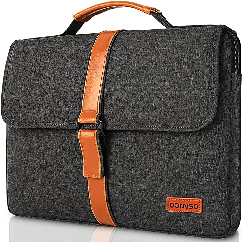 DOMISO 17-17.3 Zoll Laptop Hülle Tragbare Laptop Handtasche Wasserfeste Notebook Tasche Kompatibel Mit 17" Laptops/MSI GS73VR Stealth PRO/Lenovo/Acer/HP/DELL/ASUS,Dunkelgrau von DOMISO