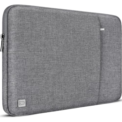 DOMISO 17 Zoll Wasserdicht Laptop Sleeve Case Notebook Hülle Schutzhülle Tasche Laptoptasche Schutzabdeckung für 17" ZBook Fury 17,3 G8/17.3" HP Pavilion 17 / HP 17, Grau von DOMISO