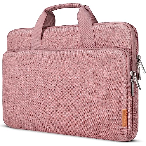 DOMISO 17 Zoll Wasserdicht Laptop Tasche Sleeve Case Notebook Hülle Schutzhülle für 17.3" HP Envy Pavilion 17/Alienware/Dell/ROG Strix GL702VS/MSI GS73VR Stealth Pro/ideapad,Rosa von DOMISO