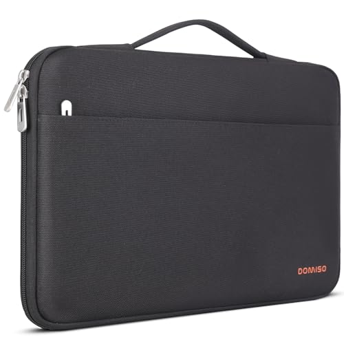 DOMISO 17 Zoll Wasserdicht Laptophülle Laptop Sleeve Case Notebook Hülle Tasche Schutzhülle für 17,3" HP Pavilion 17/17" ZBook Fury 17,3 G8 /IdeaPad 3 Gen 7/Chromebook 317,Schwarz von DOMISO