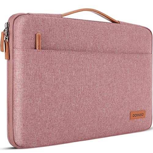 DOMISO Tasche Hülle für 10.1 Zoll Notebook iPad, Wasserdicht Laptophülle Laptop Sleeve Case Schutzhülle für 10.5" 11" iPad Pro Air 2018-2021/10.2" iPad/Surface Go 2/Galaxy Tab S6 Lite,Rosa von DOMISO