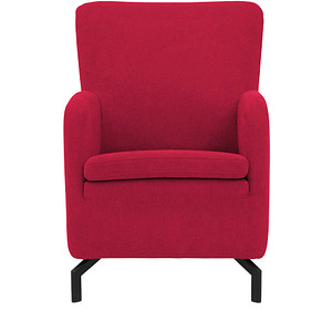 DOMO Collection Sessel Dallas rot schwarz Stoff von DOMO Collection