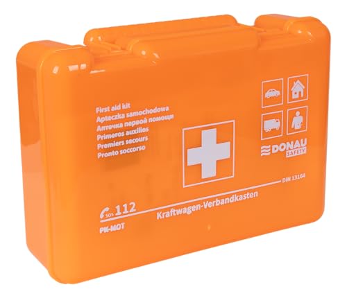 DONAU SAFETY Motorrad Verbandskasten nach aktueller Norm 2025 BD DIN 13164/ Orange/Erste-Hilfe-Verbandtasche/In einer Kunststoffbox DONAU SAFETY Motorrad Verbandskasten nach aktueller Norm 2025 BD DIN 13164/ Orange/Erste-Hilfe-Verbandtasche/In einer Kunststoffbox von DONAU SAFETY