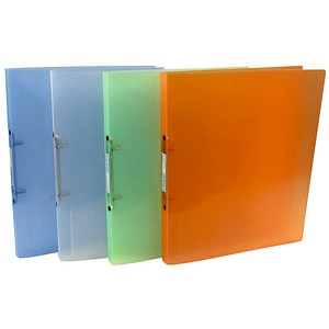 12 DONAU Ringbücher 2-Ringe weiß, blau, grün, orange 2,5 cm DIN A4 von DONAU