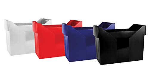 DONAU 7421001-13 Hängemappenbox Hängeregister aus Bruchsicherem Kunststoff/ Praktische File Box für Ordner Mappen A4/ Farbe: Grau von DONAU