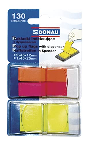 DONAU 7559001PL-99 Index Tabs Sticker Lesezeichen Haftstreifen/Mini-Haftmarker aus 60 µm PP-Folie/ Kunststoff 2x40 tabs/12x45mm, 1x50 tabs/25x45mm DONAU 7559001PL-99 Index Tabs Sticker Lesezeichen Haftstreifen/Mini-Haftmarker aus 60 µm PP-Folie/ Kunststoff 2x40 tabs/12x45mm, 1x50 tabs/25x45mm von DONAU
