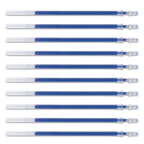 DONAU Gelkugelschreibermine Kugelschreiberminen Ersatzminen Farbe: Blau / 10 Stück (10er Pack)/ Kugeldurchmesser: 0,5 mm/Strichstärke: 0,25 mm/Wasserfeste und Nicht Verblassende Tinte von DONAU