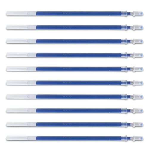 DONAU Gelkugelschreibermine Kugelschreiberminen Ersatzminen Farbe: Blau / 10 Stück (10er Pack)/ Kugeldurchmesser: 0,5 mm / Strichstärke: 0,25 mm/ Wasserfeste und Nicht Verblassende Tinte von DONAU