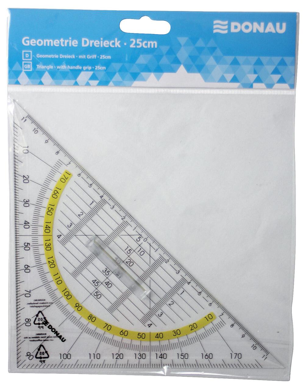 DONAU Geometrie-Dreieck mit Griff 25,0 cm DONAU Geometrie-Dreieck mit Griff 25,0 cm von DONAU