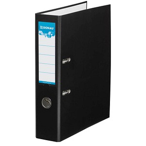DONAU Klassik Ordner schwarz Karton 7,5 cm DIN A4 von DONAU