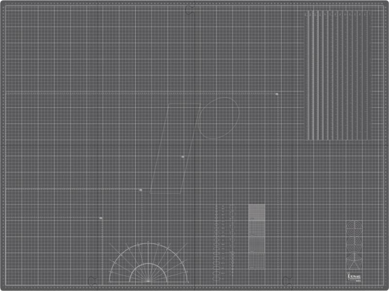 DONAU MS-A0 - Schneidematte, A0, 1200 x 900 x 2 mm, faltbar von DONAU