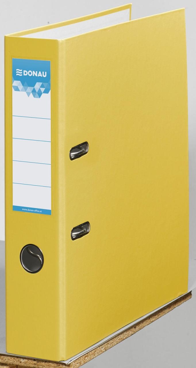 DONAU Ordner Rückenbreite 7.5 cm DIN A4 Karton gelb von DONAU
