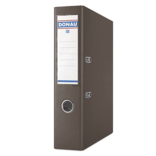 DONAU Ordner DIN A4 / Breit/Braun / 75 mm - 7,5cm/ Karton mit Kunststoffeinband/Schlitzordner Büroordner Aktenordner/Metallgefasstes Griffloch Hebelmechanik Einsteckrückenschild DONAU Ordner DIN A4 / Breit/Braun / 75 mm - 7,5cm/ Karton mit Kunststoffeinband/Schlitzordner Büroordner Aktenordner/Metallgefasstes Griffloch Hebelmechanik Einsteckrückenschild von DONAU