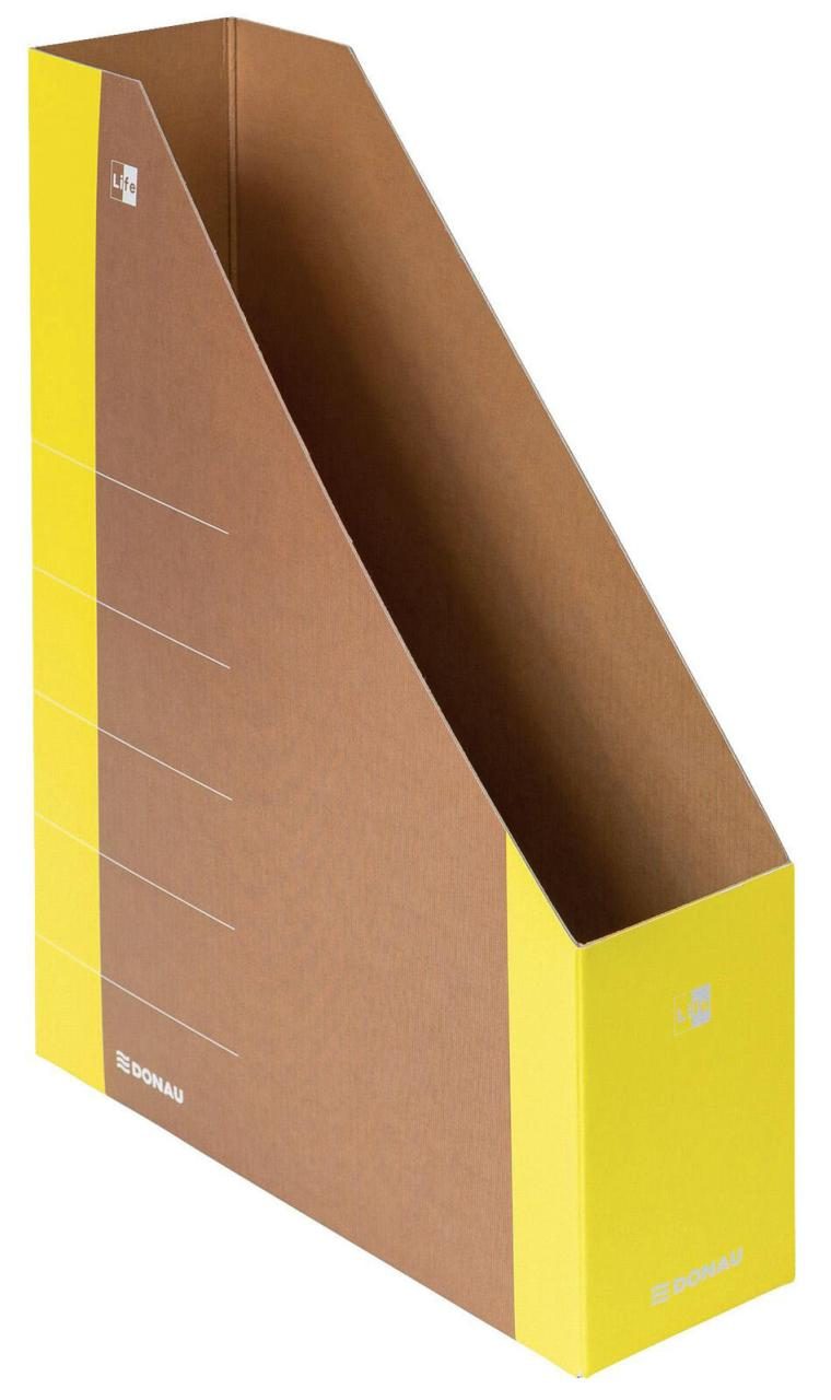 DONAU Stehsammler Karton gelb von DONAU