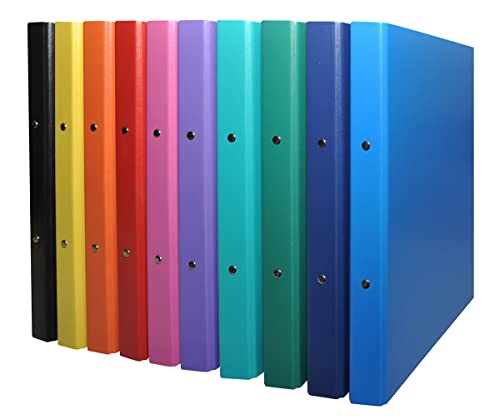 Ring Binder DONAU, PP, A4/2R/20mm, assorted colours von DONAU