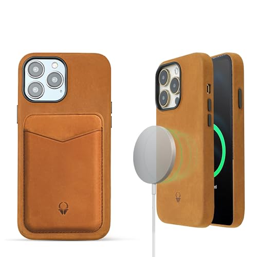 DONBOLSO Lederhülle für iPhone 13 Pro Max mit Brieftaschenbündel - Handyhülle - Schutzhülle - Klassisches Leder mit Kratzfestem Mikrofaserfutter von DONBOLSO