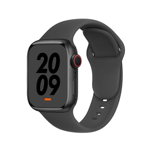 DONEGANI C1A Armband für Apple Watch Band Ultra 2 49mm, Series 10 46mm, 9 8 7 45mm 41mm, SE 6 5 4 44mm 40mm, 3 2 1 42mm 38mm Damen Herren Sport Silikon Strap Space-Grau DONEGANI C1A Armband für Apple Watch Band Ultra 2 49mm, Series 10 46mm, 9 8 7 45mm 41mm, SE 6 5 4 44mm 40mm, 3 2 1 42mm 38mm Damen Herren Sport Silikon Strap Space-Grau von DONEGANI