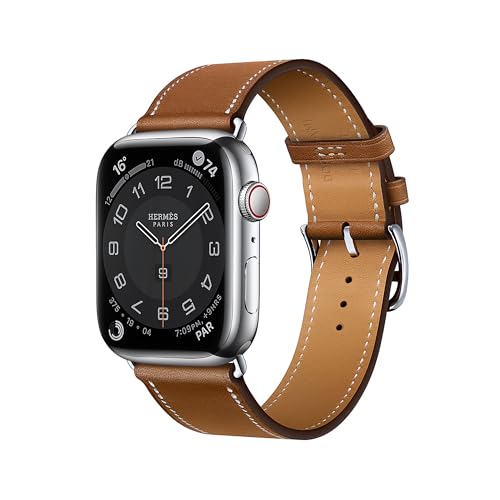 DONEGANI LB1 Armband Kompatibel mit Apple Watch Leder Band Series Ultra 9 8 7 6 5 4 3 2 1 SE 49mm 45mm 44mm 42mm 41mm 40mm 38mm damen herren Strap in farbe Braun von DONEGANI