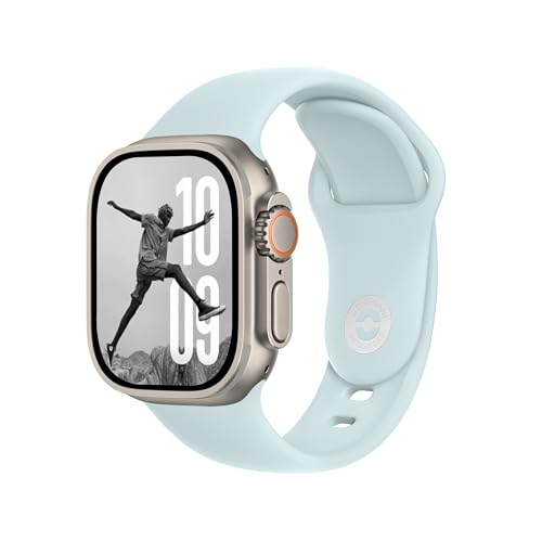 DONEGANI SB für Apple Watch Armband Ultra 2 Se 40mm 44mm 46mm 42mm 45mm 41mm 38mm 49mm Series 10 9 8 7 6 5 4 3 Original Damen Herren Sport Silikon Gletscherblau DONEGANI SB für Apple Watch Armband Ultra 2 Se 40mm 44mm 46mm 42mm 45mm 41mm 38mm 49mm Series 10 9 8 7 6 5 4 3 Original Damen Herren Sport Silikon Gletscherblau von DONEGANI